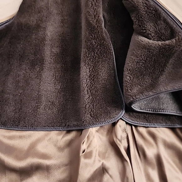 ☂London Fog Vintage 1970s Point Collar Trench Coat Tan Khaki Made in USA 42 Reg - Picture 7 of 16